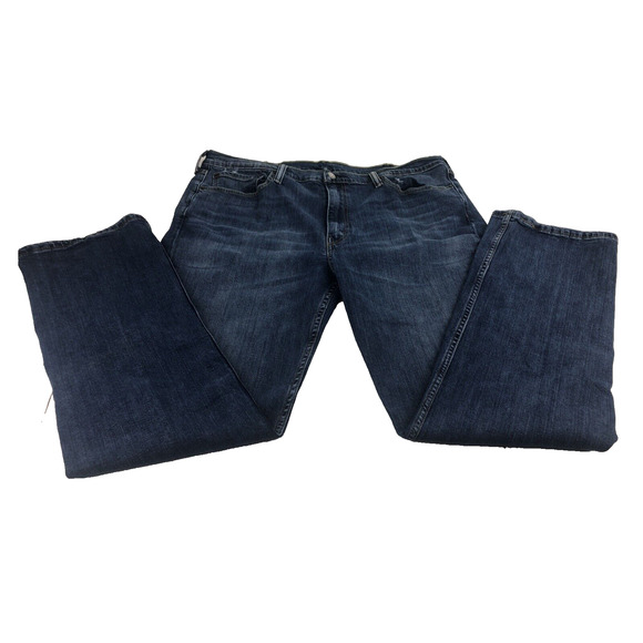 Levi's 514 Men's Jeans 40 x 32 Regular Fit Straight Leg Y2K Blue Denim Stonewash - Picture 1 of 13